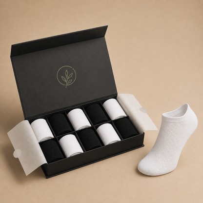 EkoRitual® Korta Bambu Strumpor 5-pack